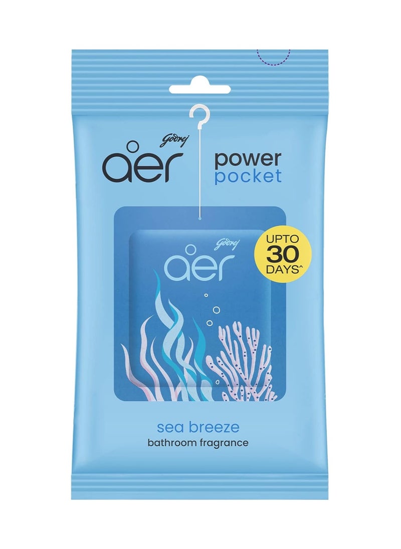 Godrej Aer Godrej Aer Power Pocket Bathroom Fragrance - Sea Breeze pack of 6  - Image 2