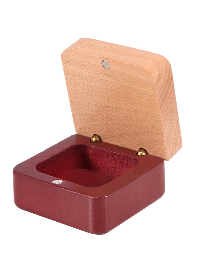 SYOSI Wooden Tooth Fairy Box Baby Teeth Box with Magnetic Closure, Portable First Tooth Keepsake Box, Wooden Baby Tooth Box Storing Shed Milk Teeth, Fetal Hair and Umbilical Cord for Baby and Kids  - Image 1