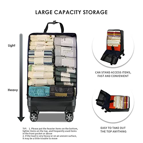 Verage Expandable Foldable Luggage Bag Collapsible Suitcases Rolling Travel Duffel Bag Lightweight Suit Case with Detachable Spinner Wheels - Image 5