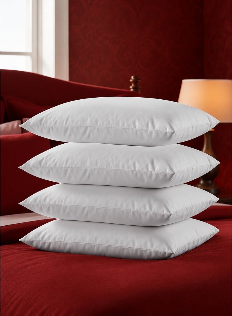 House One 4 Pieces | Microfiber Cushion Filler - White - 50x30 cm - Image 1