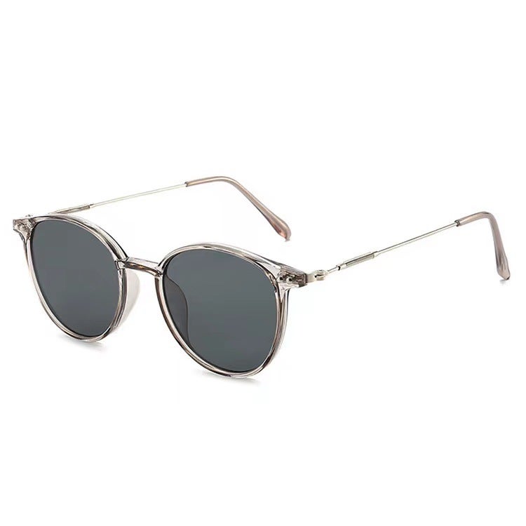 Generic Polarized Sunglasses Unisex UV Protection Transparent gray frame 