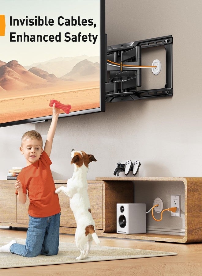 Perlegear Cord Hider for Wall Mounted TV, Wire Hiders for Mounted TV and Speakers, in-Wall Cable Management Kit, Includes Drill Template, Dust Bag and Hole Saw Drill Attachment - Image 2