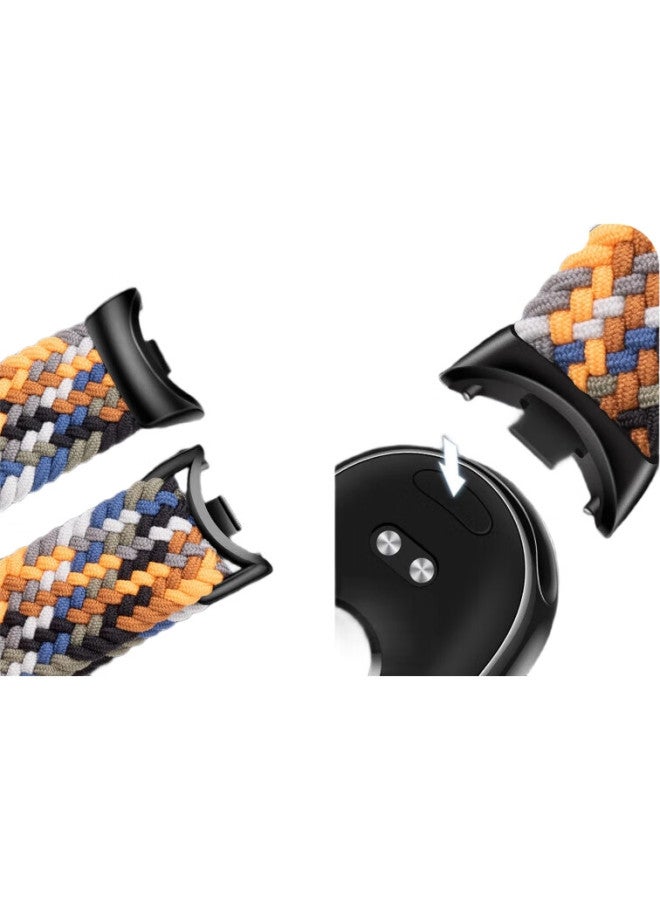 BHO Nylon Braided Magnetic Watch Band For Xiaomi Mi Band 9 Smart Sports Wristband Xiaomi Mi Band 8 Nfc Version Accessories - Image 2