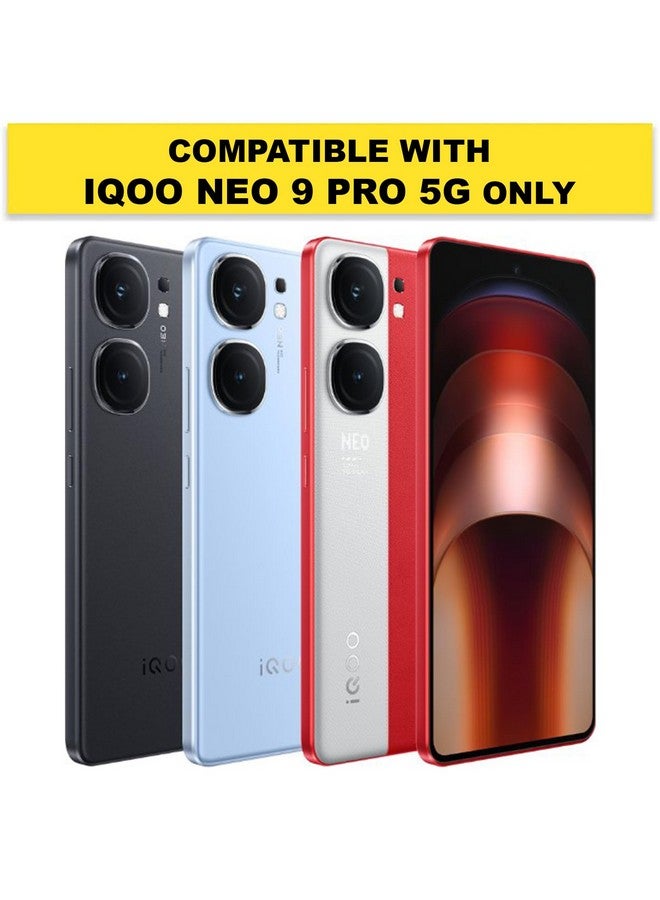 RIGGEAR Shockproof Sleek Hybrid Armor Back Cover Case Compatible with iQOO Neo 9 Pro 5G (Clear PC + Black TPU Bumper) - Image 2