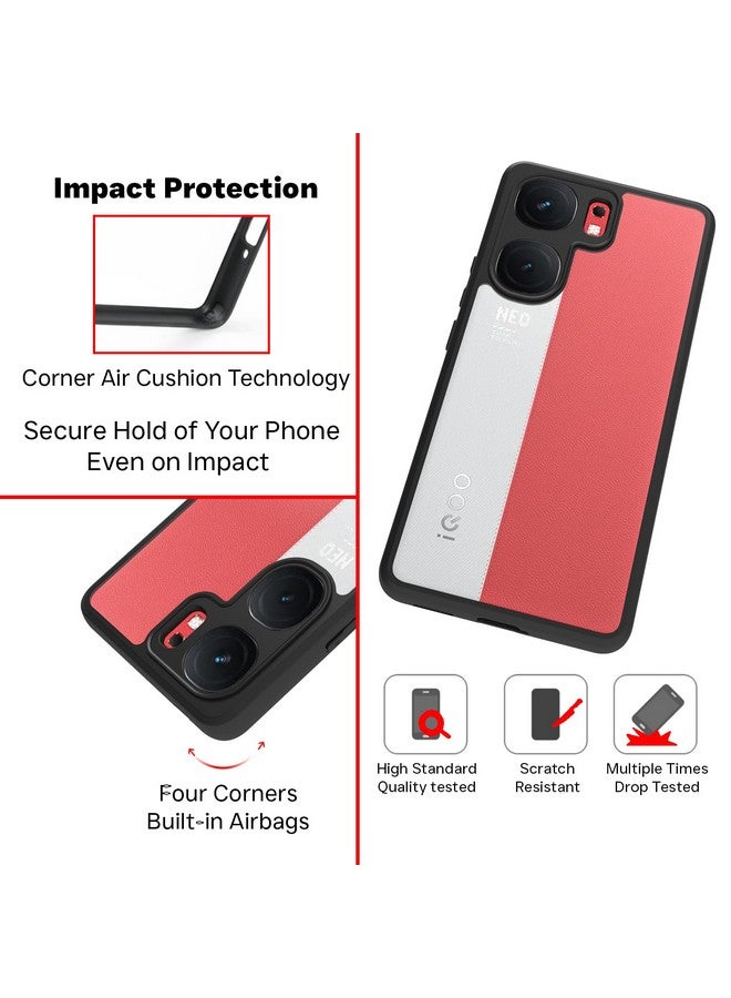RIGGEAR Shockproof Sleek Hybrid Armor Back Cover Case Compatible with iQOO Neo 9 Pro 5G (Clear PC + Black TPU Bumper) - Image 4