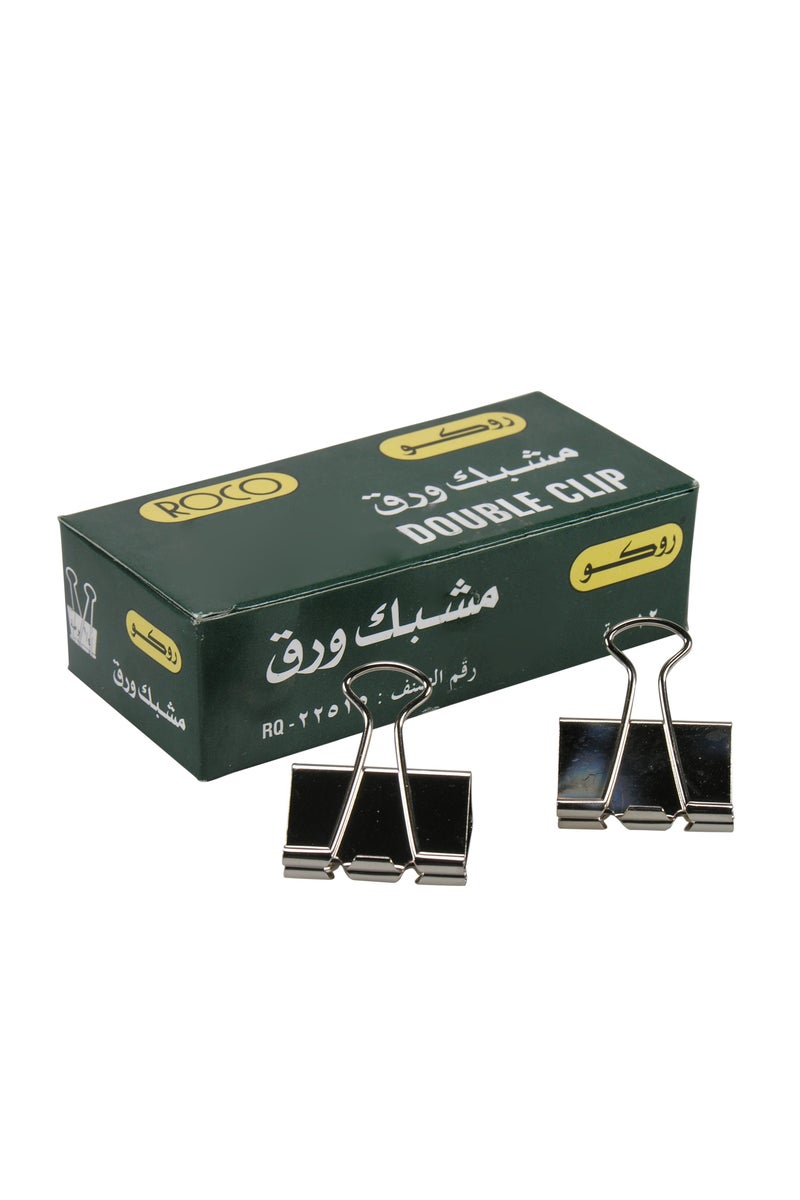 Binder Clips 1.25 in ( 3.18 cm ) Plated Silver