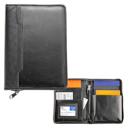 High Road Car Owners Manual Case and Glove Compartment Document Holder - Pebbled Faux Leather Glove Box Organizer for Car, SUV, Truck - Image 1
