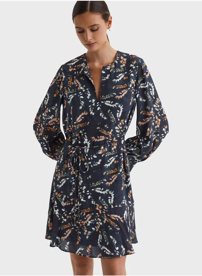 REISS Floral Printed Dress