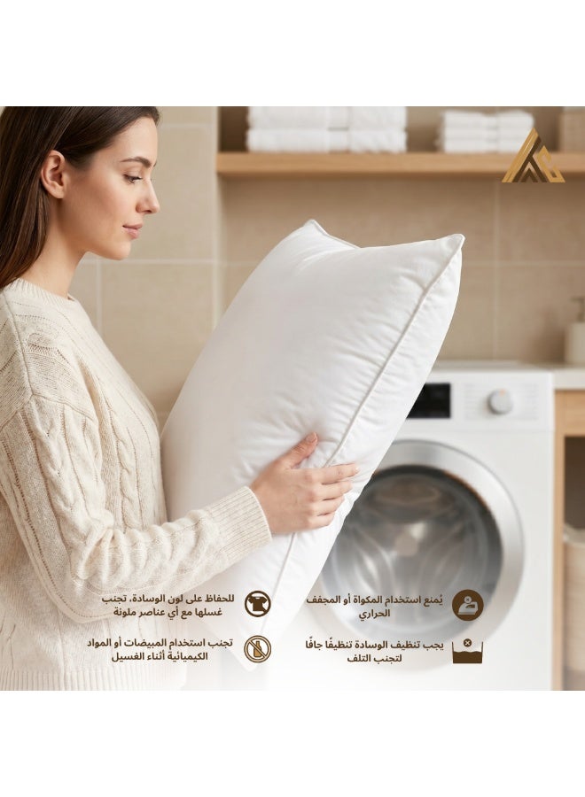 Luxurious Soft Sleeping Pillows – 3-Pack – Microfiber Cover, Hypoallergenic Fill – 800g - Image 3