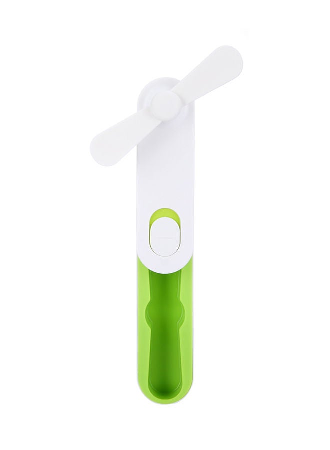 إسكدنيا مروحة كهربائية صغيرة محمولة وقابلة للطي بمنفذ USB أخضر