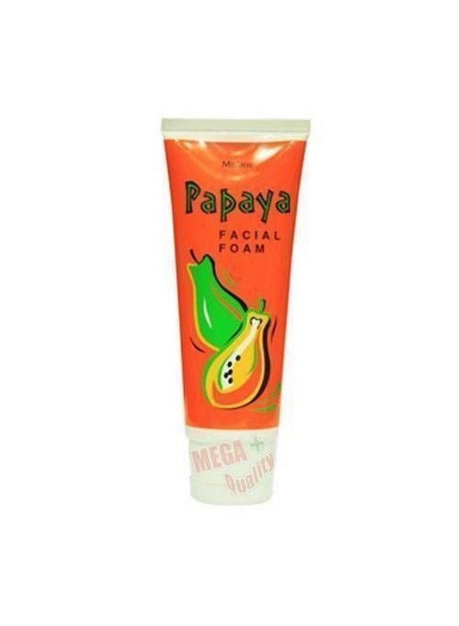 Mistine Papaya Enzymes Extract Whitening Facial Foam Face Wash Cleanser 100G - Image 1