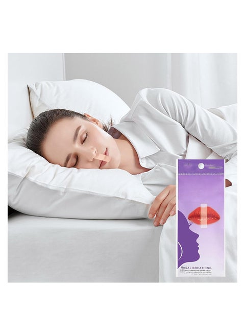 Anti-Snoring Mouth Tape - Gentle Sleep Strips for Enhanced Nasal Breathing, Effective Snore Reduction, Comfortable Nighttime Use, Includes Extra Nasal Strip (2PCS)