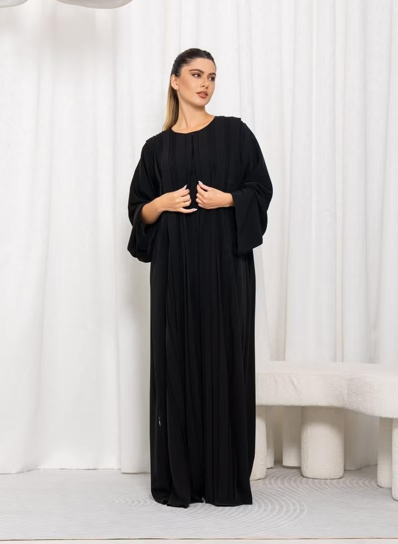 Nikias Nida Pleated Abaya - Image 2