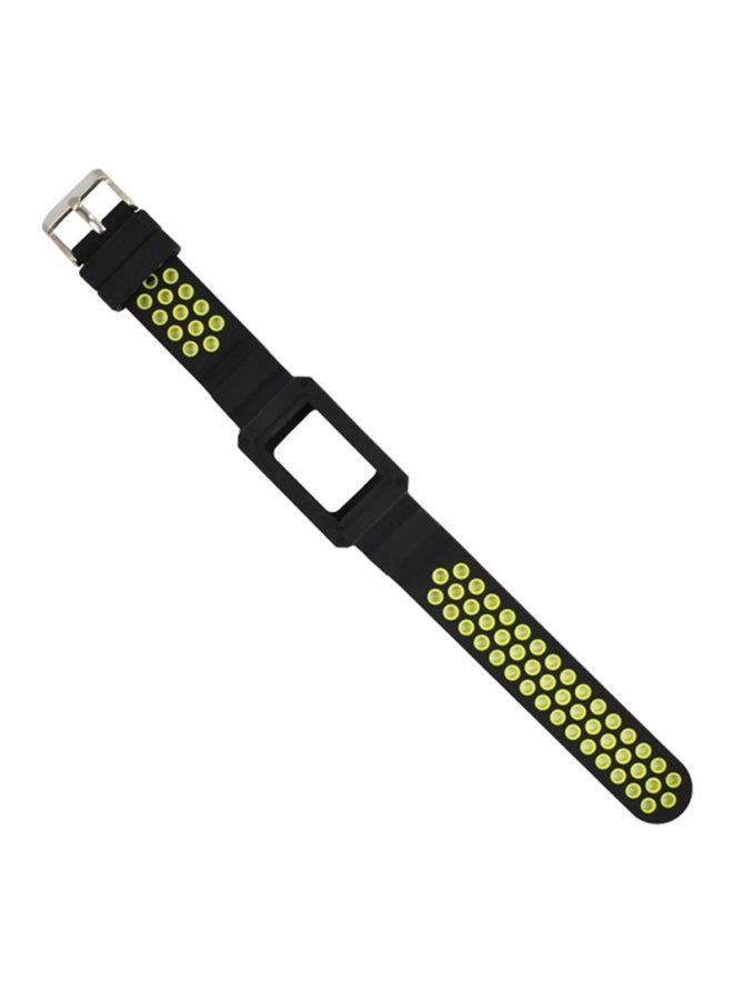 Voberry Replacement Band For Fitbit Charge 3 Black/Green - Image 3