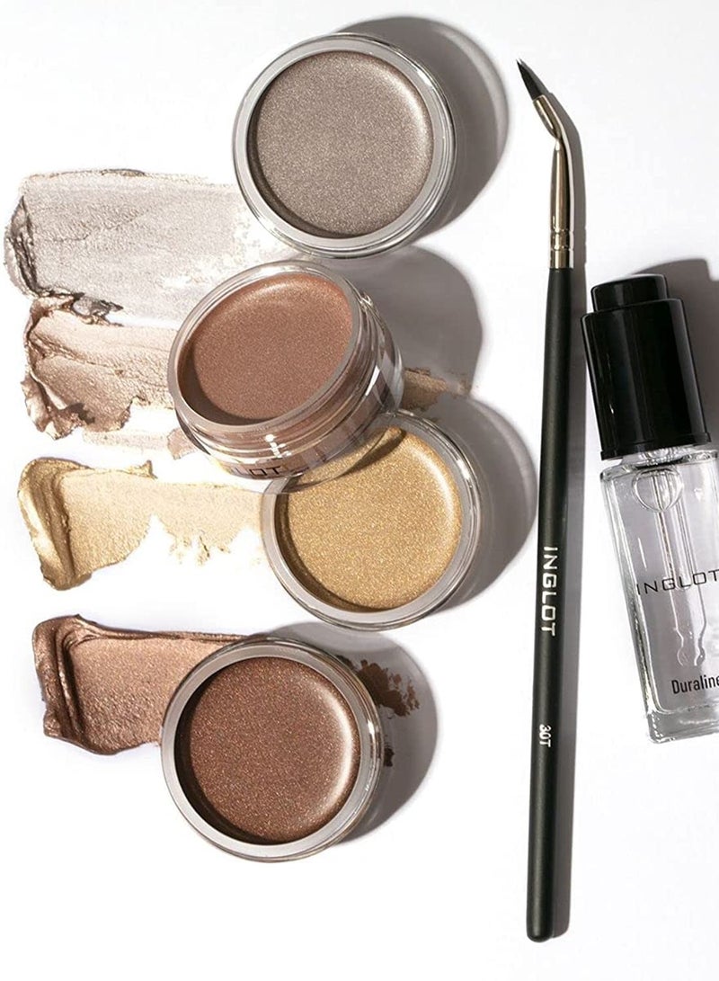 Inglot Makeup Brush – 30T Black/Silver - Image 2