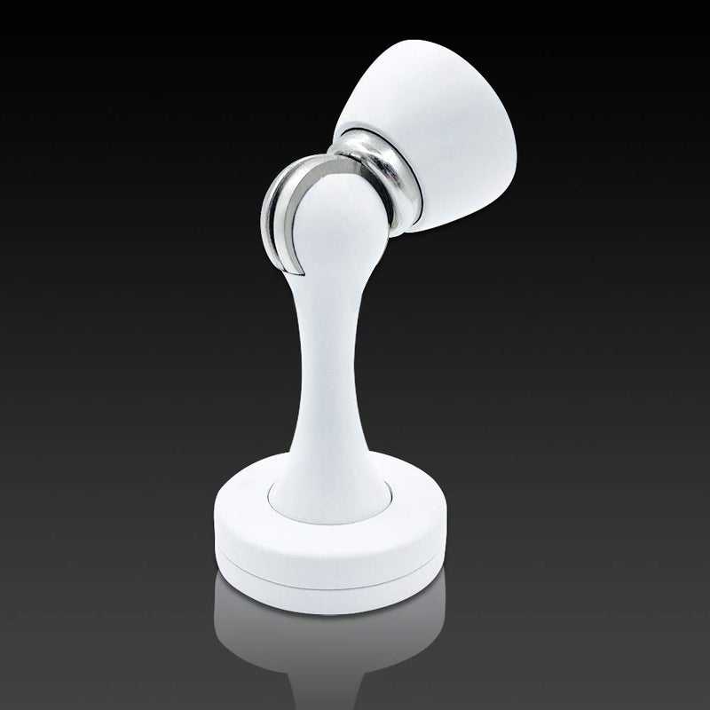KOLAKO Door Stoppers Magnetic Door Stops 6 Pack Door Stopper Magntic White Magnetic Door Catch, Brushed Nickel, Heavy Duty Wall Floor Mount Door Stops for Bathroom Home - Image 1