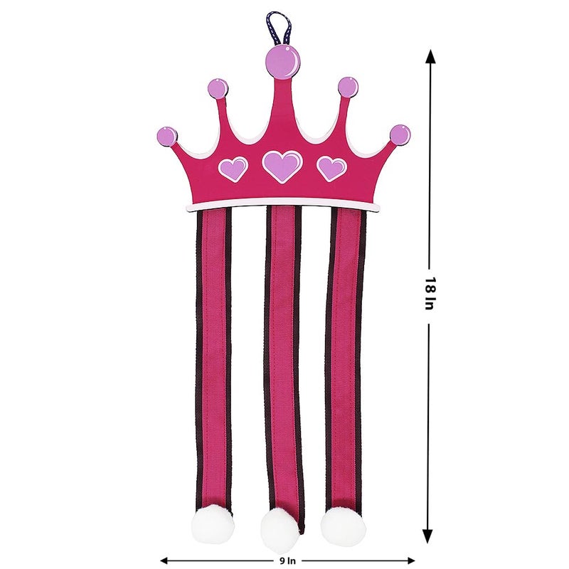 The Rosette Imprint Hair Clip Organizer Crown Design Hanger for Girls and Women - Image 2