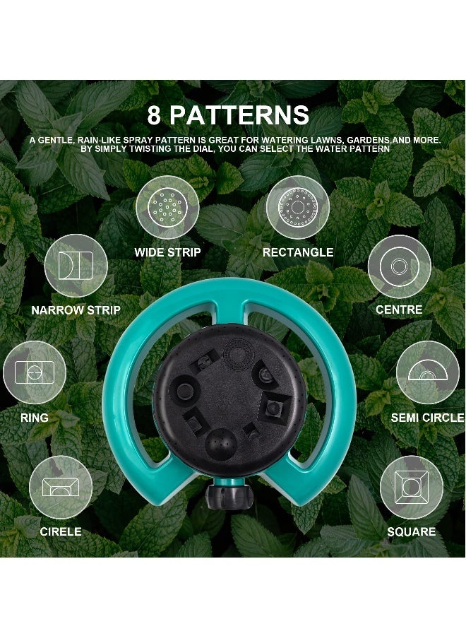 Generic Garden Water Sprinkler System, 8,Pattern Adjustable Sprinkler for Lawn and Yard, Efficient Irrigation Solution for Small Areas and Grass  - Image 2