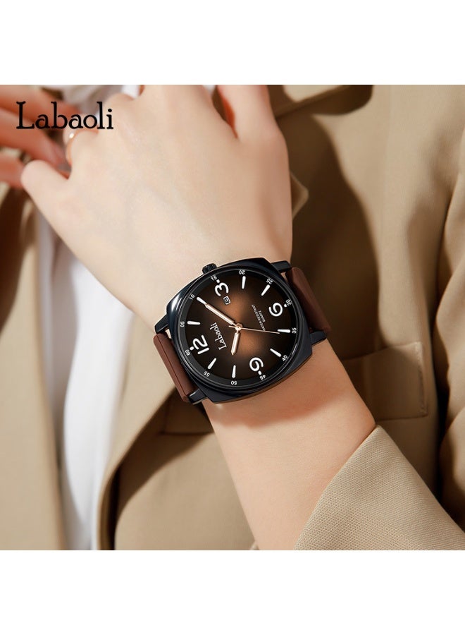 Labaoli New Arrival Square Women Quartz Watch Soft Silicone Strap Large Number Dial Date Display Waterproof Wristwatch - Image 3