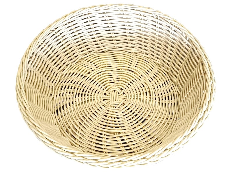 PAUL SONS Bread Basket Willow Round Bread Basket Woven Storage Basket for Fruit and Vegetable Bread Dia85 Inch Multi Color Pack of 1Pc - Image 1
