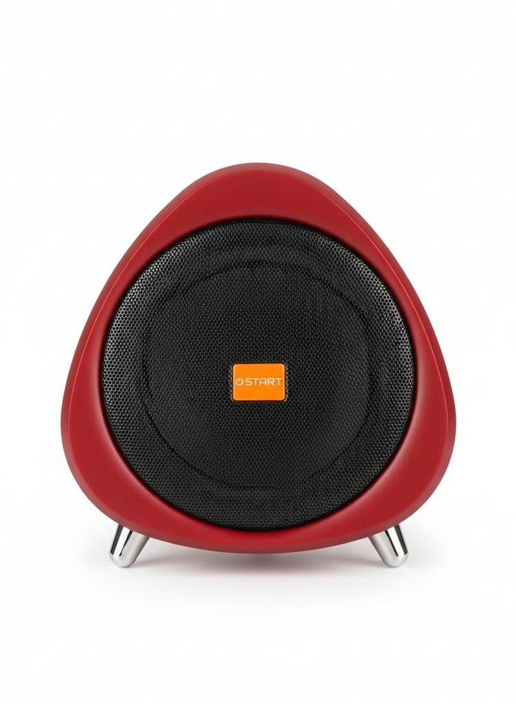 ST-L031 LED Bluetooth Speaker with RGB Lights, Wireless Portable Music Player, Red - Image 1