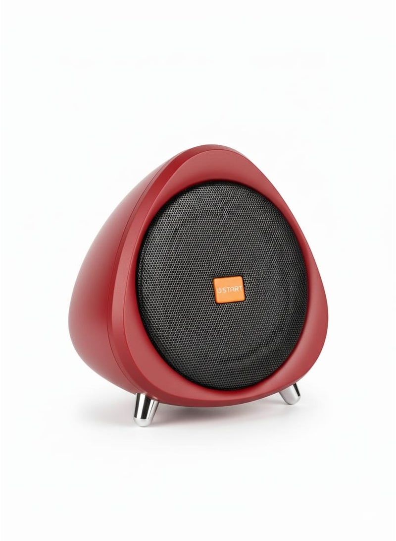 ST-L031 LED Bluetooth Speaker with RGB Lights, Wireless Portable Music Player, Red - Image 2