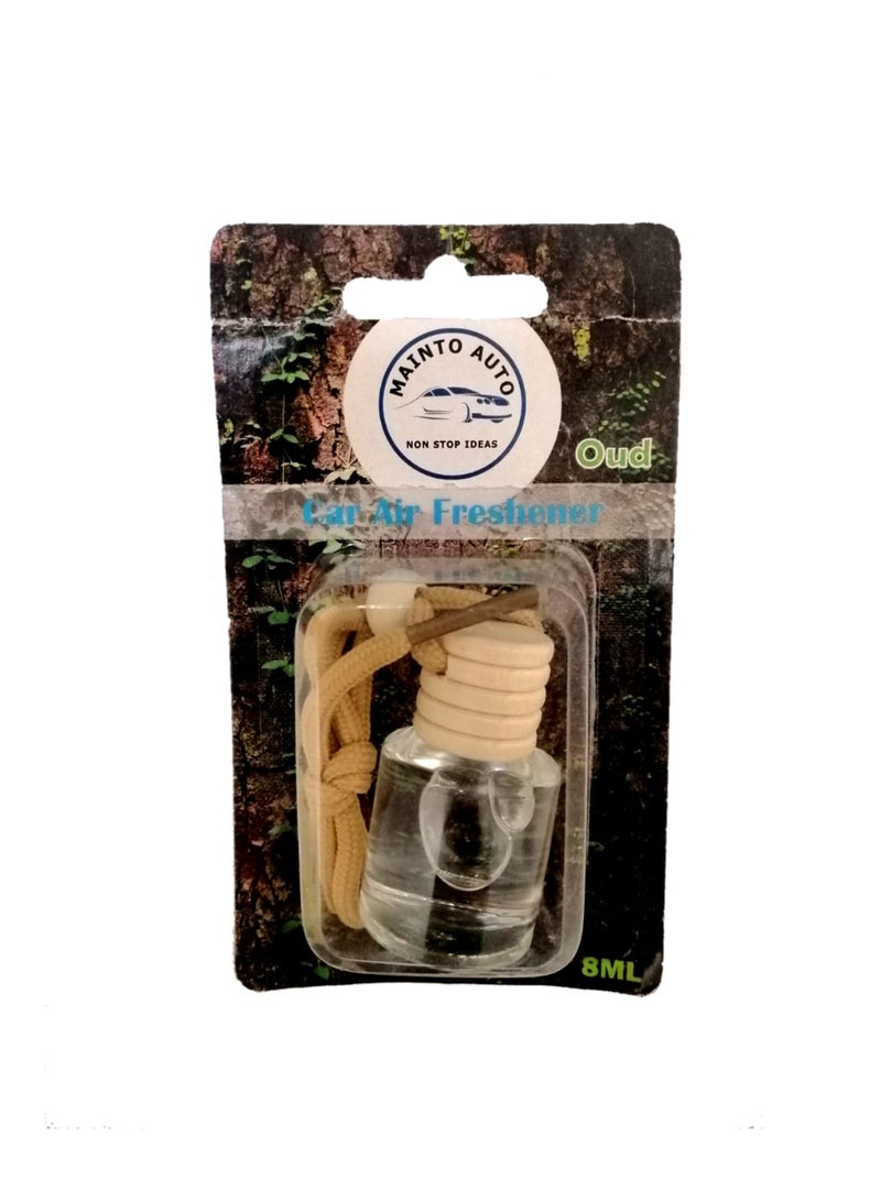 عبوة زجاجية (جرة) معطر الجو للسيارة 8 مل, الرائحة: عود.