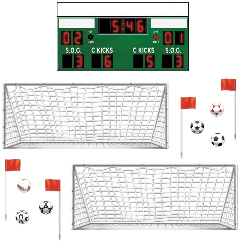 Soccer Props Party Accessory 1 count 13Pkg