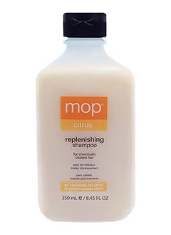 Mop MOP Citrus Replenishing Shampoo For Chemically Treated Hair - Replenishes, Restores & Hydrates Damaged Hair, Adds Shine - Paraben & Sulfate Free 