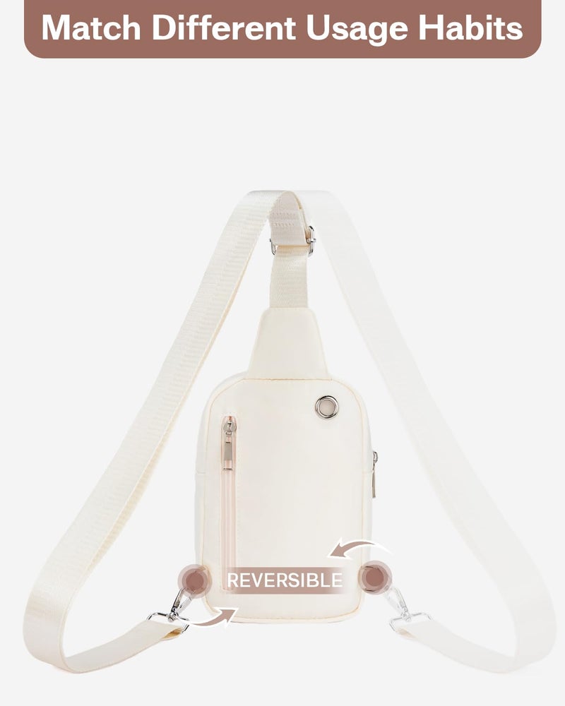 CHOLISS Small Crossbody Bags for Women and Men - Sling Bag Trendy Fanny Packs Chest Bag with Extended Strap - Image 3