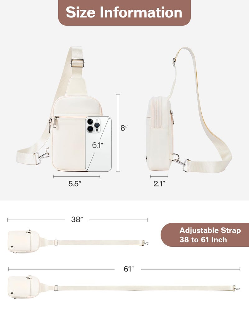 CHOLISS Small Crossbody Bags for Women and Men - Sling Bag Trendy Fanny Packs Chest Bag with Extended Strap - Image 5