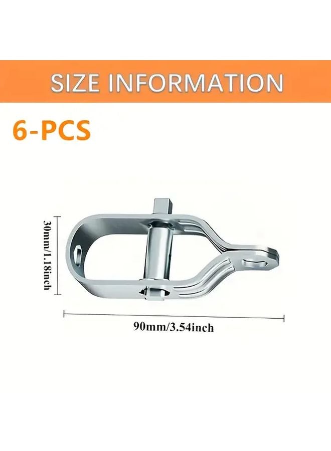 6pcs Heavy Duty Metal Wire Rope Tightener For Garden Greenhouse Trellis - Image 4