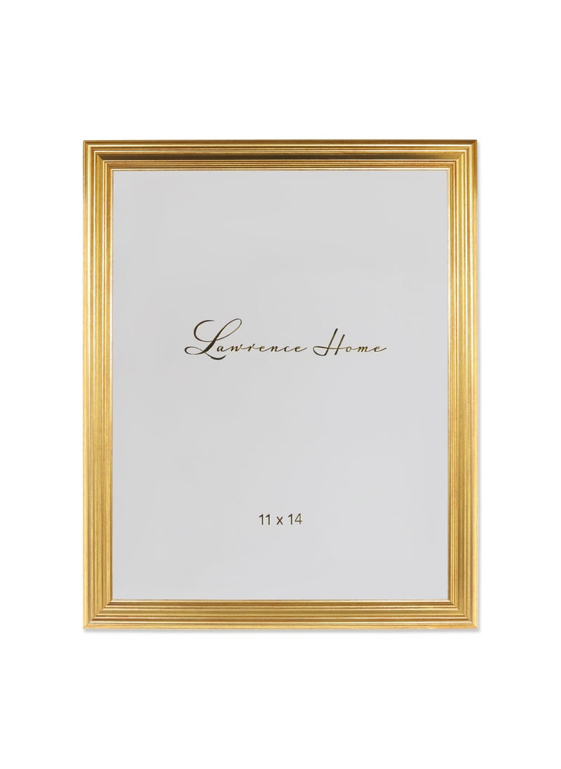 Lawrence Frames Lawrence Frames 11x14 Sutter Burnished Gold Picture Frame 536211 
