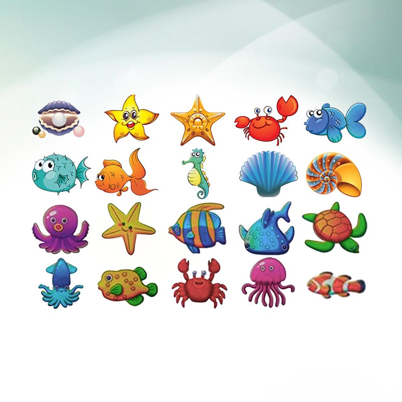3D Cartoon Bathtub Stickers Self-adhesive Anti- Animal Wallpaper Murals Decals - Image 1
