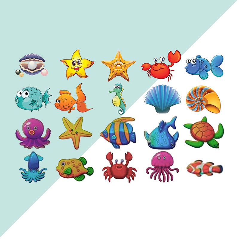 3D Cartoon Bathtub Stickers Self-adhesive Anti- Animal Wallpaper Murals Decals - Image 3