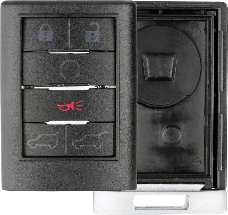 KeylessOption Keyless Entry Remote Key Fob Shell Case Button Pad Cover For Cadillac Escalade, EXT, ESV - Image 1