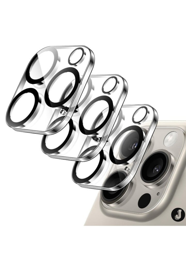JAJEEK "3-Pack Camera Lens Protector for iPhone 16 Pro Max (6.9-Inch) – 9H Tempered Glass, Anti-Scratch, Case-Friendly, HD Clear, Night Shot Compatible" - Image 1