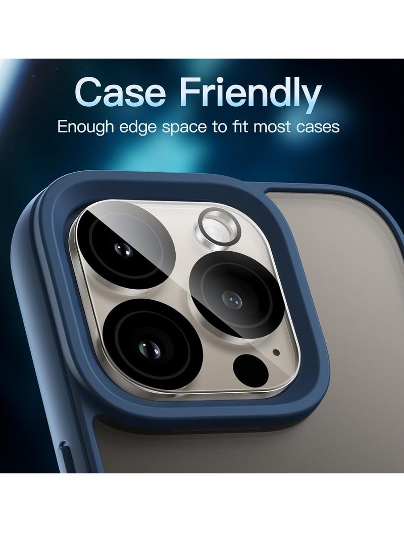 JAJEEK "3-Pack Camera Lens Protector for iPhone 16 Pro Max (6.9-Inch) – 9H Tempered Glass, Anti-Scratch, Case-Friendly, HD Clear, Night Shot Compatible" - Image 4