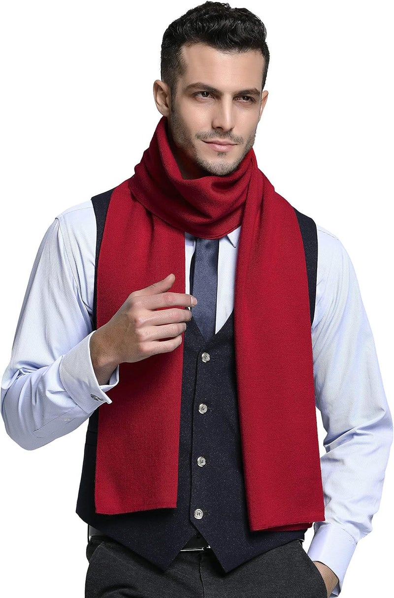 IONA Men's 100 Australian Merino Wool Scarf Knitted Soft Warm Neckwear - Image 2