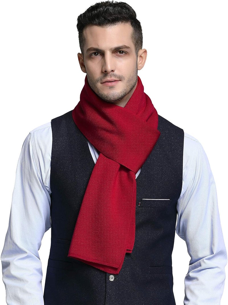 IONA Men's 100 Australian Merino Wool Scarf Knitted Soft Warm Neckwear - Image 1