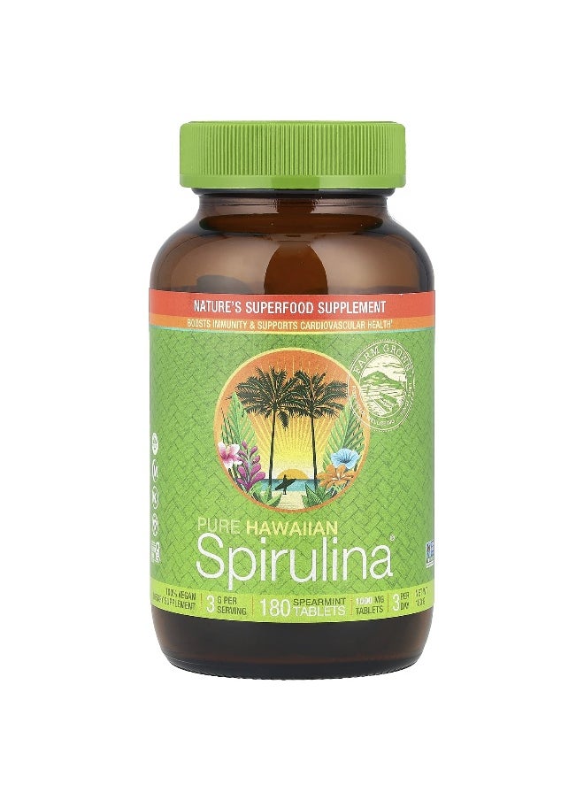 Nutrex Hawaii Nutrex Hawaii, Pure Hawaiian Spirulina®, Spearmint, 3,000 mg, 180 Tablets (1,000 mg Per Tablet)  - Image 1