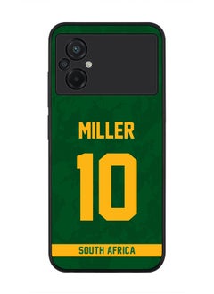 Rugged Black Edge Case for Xiaomi Poco M5, Slim fit Soft Case Flexible Rubber Edges Thin Cover - Player Name - AB de Villiers, Jersey Number- 17