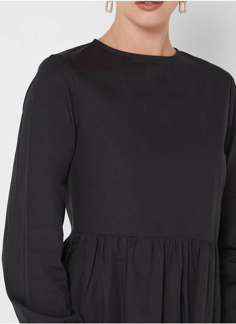 Khizana - Tiered Solid Tunic - Image 1