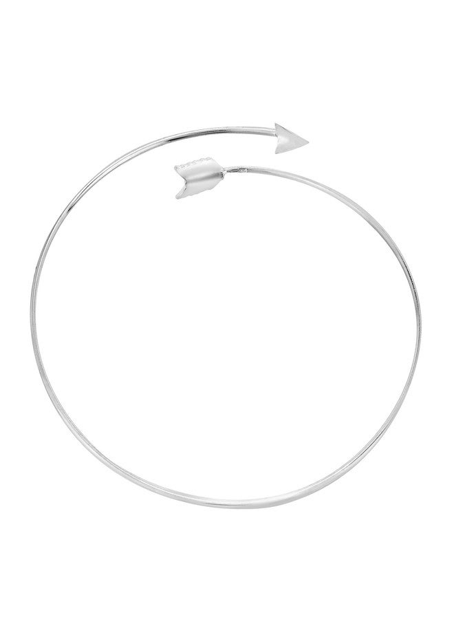 ايرافيدا سوار إيرافيدا بتصميم بسيط وأنيق من الفضة الإسترليني عيار 925، مزين بسهم اتجاهي | سوار أنيق وعملي من الفضة الإسترليني | هدية مجوهرات - Image 3