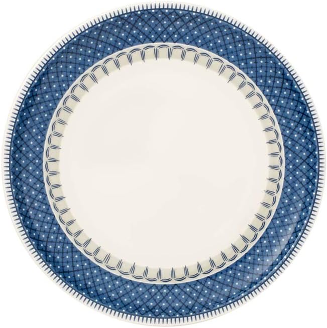 Villeroy & Boch Villeroy  Boch Casale Blu Salad Plate 85 in Premium Porcelain WhiteBlue  - Image 1