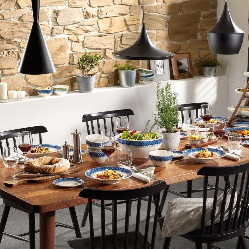 Villeroy & Boch Villeroy  Boch Casale Blu Salad Plate 85 in Premium Porcelain WhiteBlue  - Image 3
