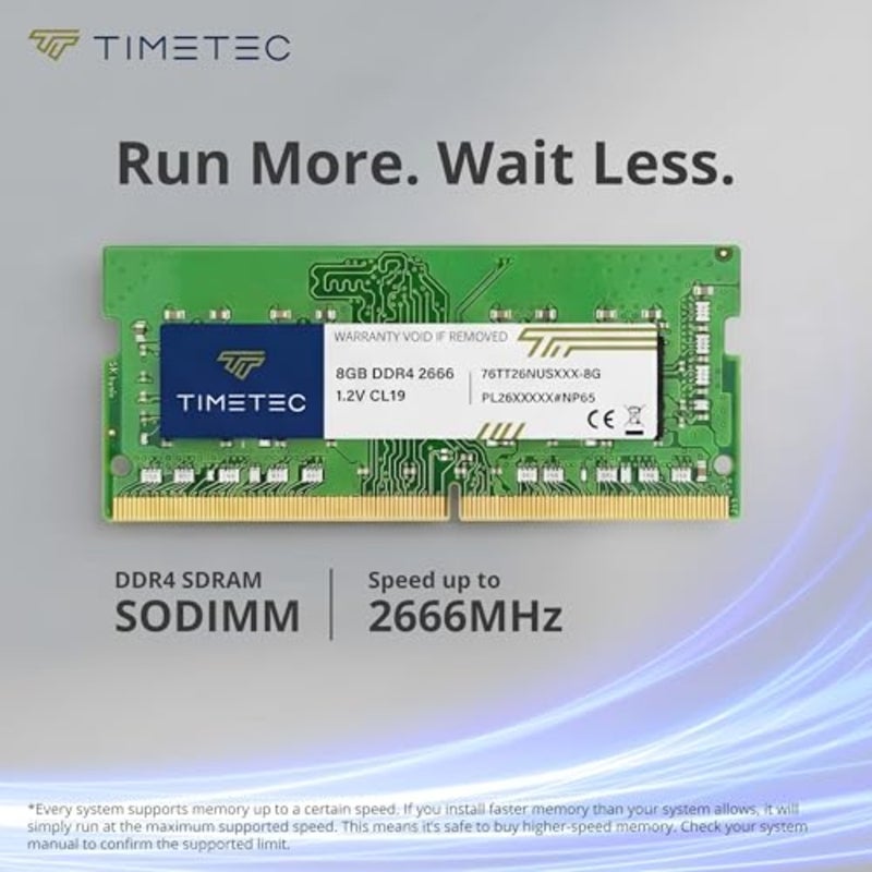 Premium 8GB DDR4 2666MHz PC4-2666V PC4-21300 SODIMM Laptop RAM 260-Pin 1.2V CL19 Non-ECC Unbuffered Memory Module for Laptop, Notebook, Mini PC, All-in-One - Image 2