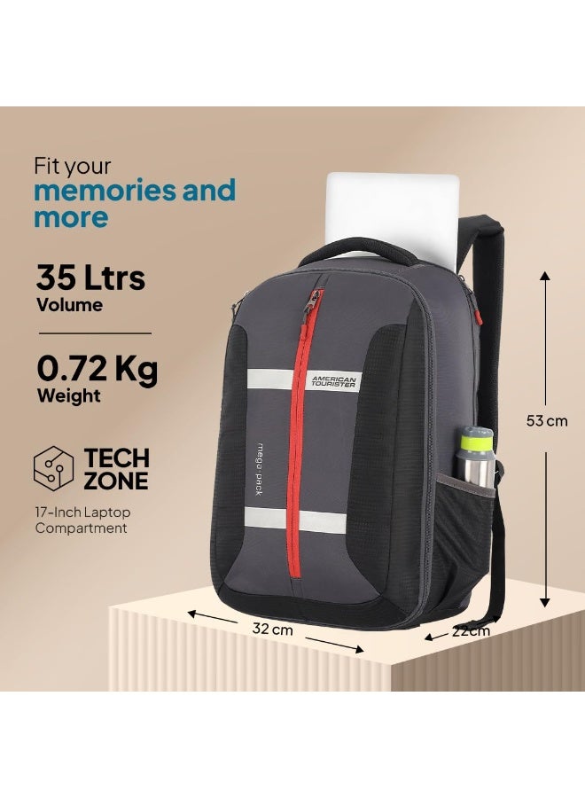 American Tourister Bowie The Outdoor Backpack With A 17 Inch Laptop Compartment, 35 L Capacity, External Bottle Holder, And A Shoe Compartment For Men And Women - Image 3