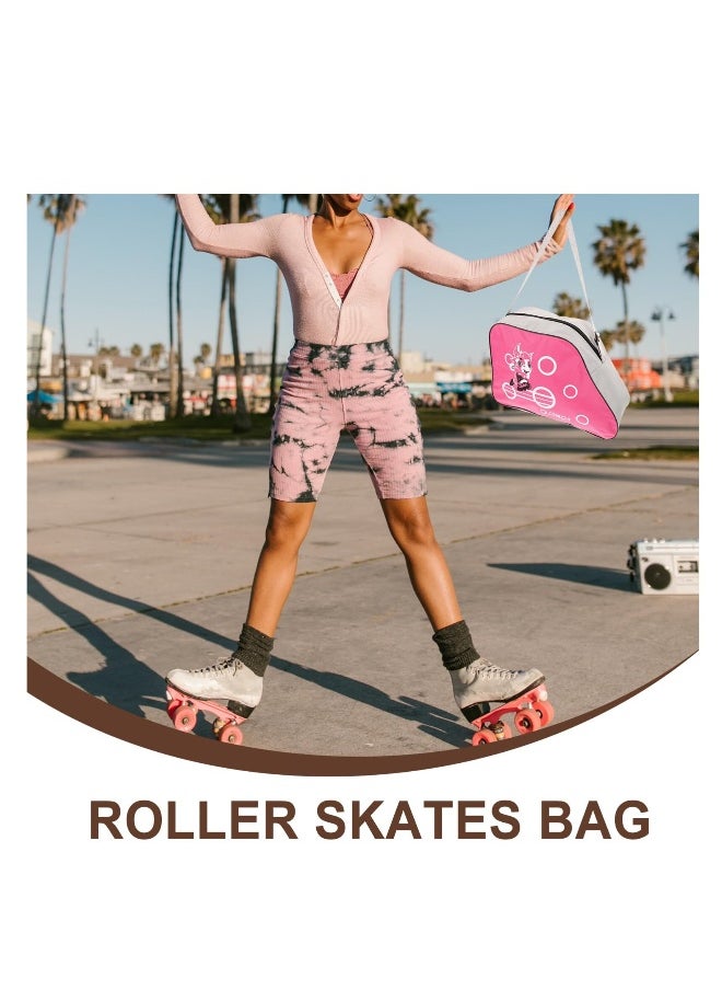 Generic Skates Bag Skate Accessories Roller Carrier Roller Skate Bag Skates Storage Bag Roller Skates Pouch Roller Backpack Skates Shoes Bag Ice Skates Pouch Oxford Organizer Portable 2Pcs  - Image 5