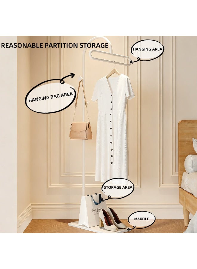 HXDream Modern Iron Floor Standing Coat Rack,Metal Coat Rack Freestanding,Sleek Minimalist Design for Bedroom, Living Room (Gold) 40*25*175CM - Image 3